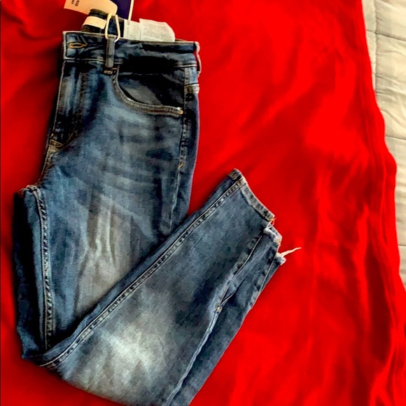 Zara skinny Blue wash jeans - Picture 1 of 3